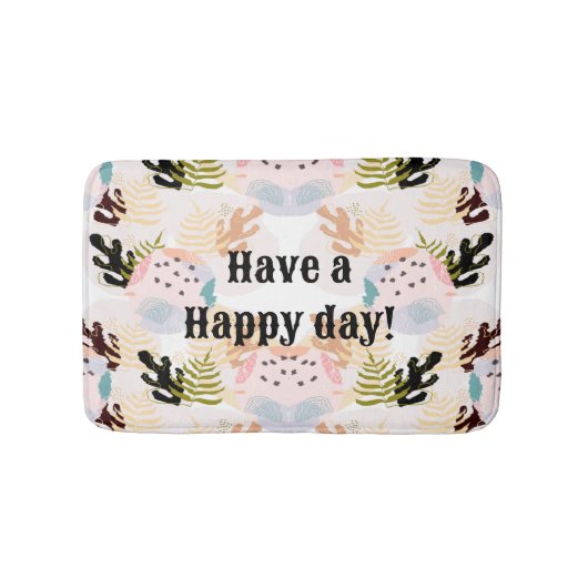 plant festival in the garden バスマット (正面)