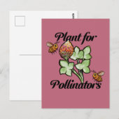 Plant for Pollinators Bee                          ポストカード (正面/裏面)