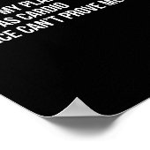 Plant Humor Funny Gardening Sarcastic Quote  ポスター (角)