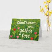 Plant Kindness Gather Love Valentine Mother's Day  カード (黄色い花)