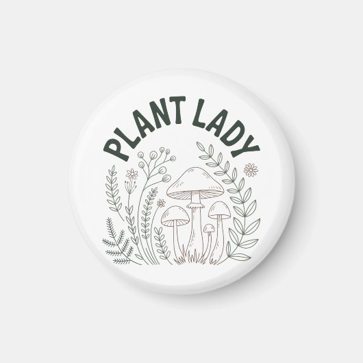 Plant lady マグネット (正面)