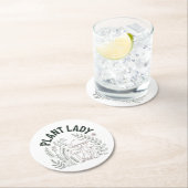 Plant lady ラウンドペーパーコースター (インサイチュ)