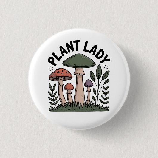 Plant Lady 缶バッジ (正面)