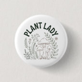 Plant lady 缶バッジ (正面)
