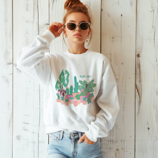 Plant Lady Cute Houseplants Aesthetic Sweatshirt スウェットシャツ