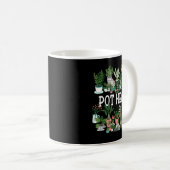 Plant Lover and Gardener Pot Head Succulent コーヒーマグカップ (正面右)