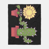 Plant Lovers フリースブランケット (正面)