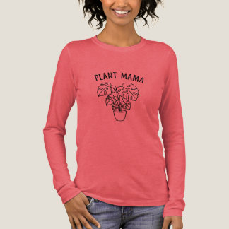 Plant Mama | Monstera Line Art | Plant Lover Gift トライブレンドTシャツ