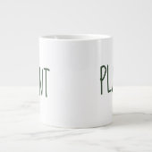 PLANT Minimalist Gardener White Coffee Mug ジャンボコーヒーマグカップ (正面)