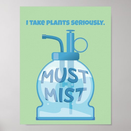 Plant mister misting pot plants ポスター (正面)