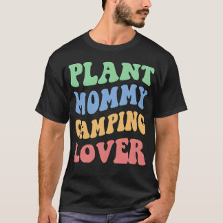 Plant Mommy Camping Lover Iv retro Tシャツ