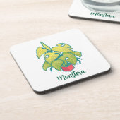 Plant monstera pixelart, Pixel Art  コースター (左側)