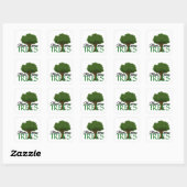 Plant more trees - tree design and quote スクエアシール (シート)