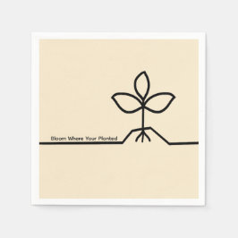 Plant napkin スタンダードカクテルナプキン