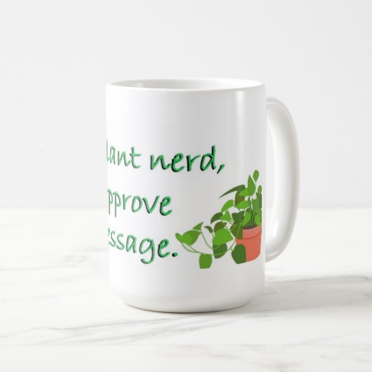 Plant Nerd Mug コーヒーマグカップ (正面右)