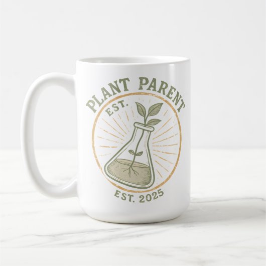 Plant Parent Established コーヒーマグカップ (左)