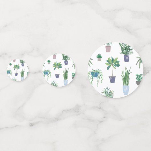 Plant pattern コンフェッティ (正面)