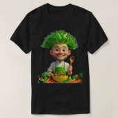 Plant-Powered Chef – Cooking with Kindness Tシャツ (デザイン正面)