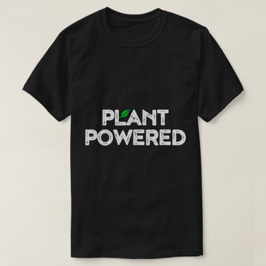 Plant Powered Eco Lifestyle Design Tシャツ (デザイン正面)