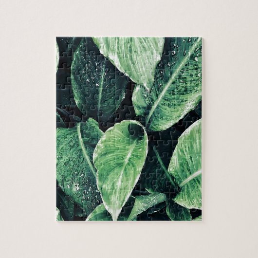 Plant Print Groen Kunst Green Art ジグソーパズル (縦)