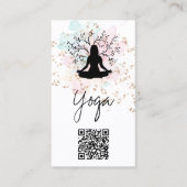 *~* Plant QR AP33 Rainbow Spiritual Yoga 名刺 (正面)