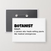 Plant Scientist Funny Definition 缶バッジ (正面/裏面)