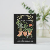 Plant Swap Invitation Earth Day Event Card シーズンポストカード (スタンド正面)