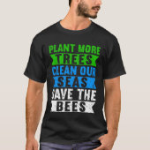Plant Tree Clean Sea Climate Change Teens  Earth D Tシャツ (正面)