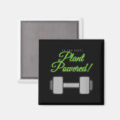 Plant Wered Gym Motivation Vegetarian  マグネット (正面/裏面)