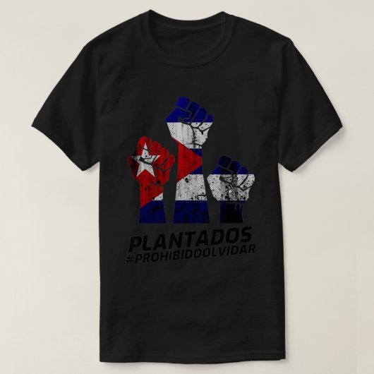 PLANTADOS禁止OlvidarキューバYO大豆SAN ISID Tシャツ (デザイン正面)