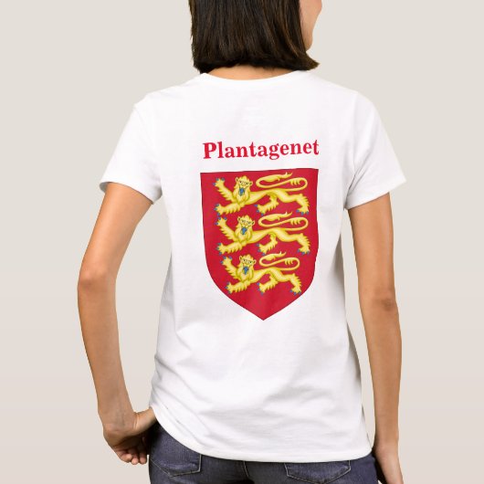 Plantagenetの王室のな頂上 Tシャツ (裏面)