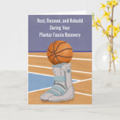 Plantar Fascia Recovery With Basketball カード (黄色い花)