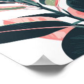 Plante en caoutchouc rose et verte 🌿🌸 ポスター (角)