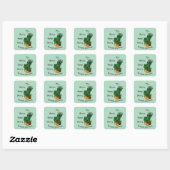Planten sticker set “keep growing” スクエアシール (シート)