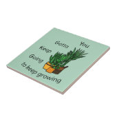 Planten Tegeltje “keep growing” タイル (側面)