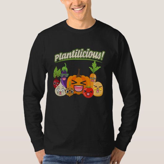 Plantilicious Vegetables Ironic Hobby Gardening Qu Tシャツ (正面)