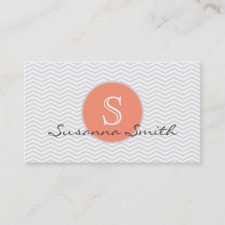 Plantilla de tarjeta elegante monograma 名刺