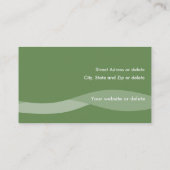 Plantilla Tarjeta de visita ondas de agua B3G 名刺 (裏面)