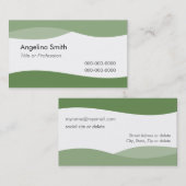 Plantilla Tarjeta de visita ondas de agua E1G 名刺 (正面/裏面)