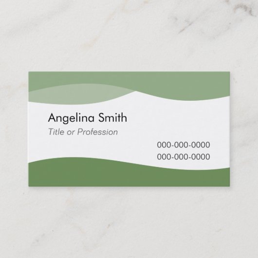 Plantilla Tarjeta de visita ondas de agua E1G 名刺 (正面)