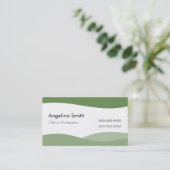 Plantilla Tarjeta de visita ondas de agua E1G 名刺 (スタンド正面)