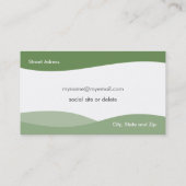 Plantilla Tarjeta de visita ondas de agua E1G 名刺 (裏面)