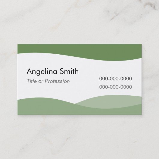 Plantilla Tarjeta de visita ondas de agua E1G 名刺 (正面)