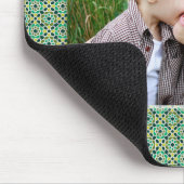 Plantilla Tu imagen aquí y Mosaico de Marruecos マウスパッド (コーナー)