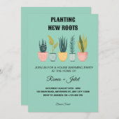 Planting New Roots Homewarming Invitation 招待状 (正面/裏面)