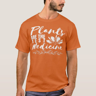 Plants Are Best Medicine Cute Vegan Vegetarian Foo Tシャツ