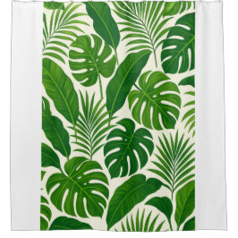 Plants bathroom curtain シャワーカーテン