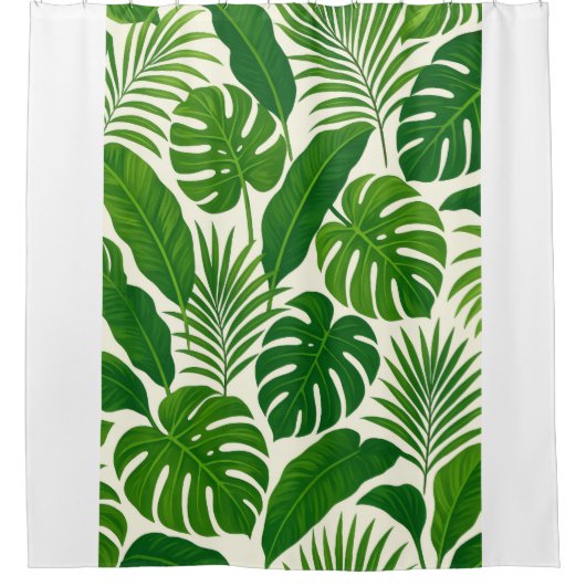 Plants bathroom curtain シャワーカーテン (正面)