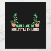 Plants Houseplants Gardener ワインラベル (シングルラベル)