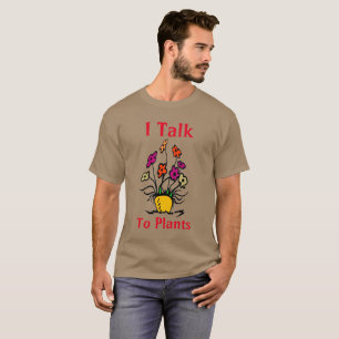 Plantsrに話し、文字、Tシャツを追加 Tシャツ